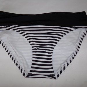 Tommy Bahama Swimsuit Bottoms Little Stripe High Waisted Sash NWT $69 XXS